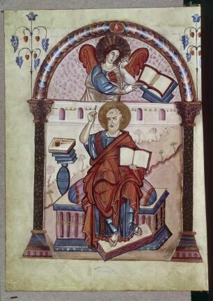 Lorscher Evangeliar — Evangelist Matthäus, Folio Seite 26