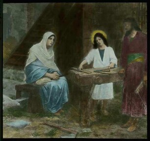Altarbild in der Werkstätte Joseph's, Naz. [Nazareth]