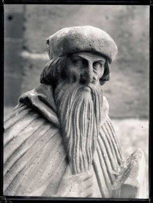Frauenkirche; Apostelfigur, Mathias, Kopf