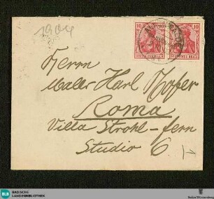 Briefe von Wilhelm Laage an Karl Hofer 1903-1906 - K 2962