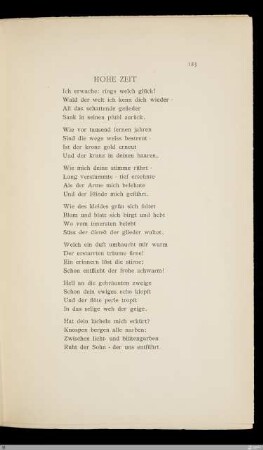 Hohe Zeit