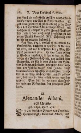 264-280, XI. Alexander Albani