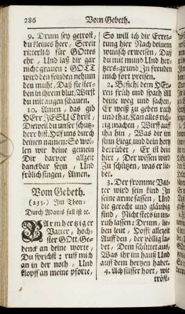 Vom Gebeth. - Von der Buß, Beicht und Absolution.