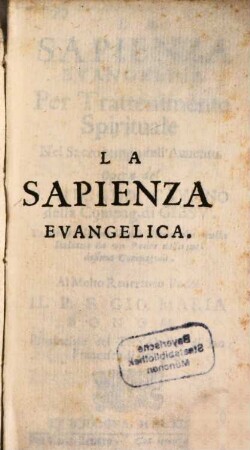 La Sapienza evangelica