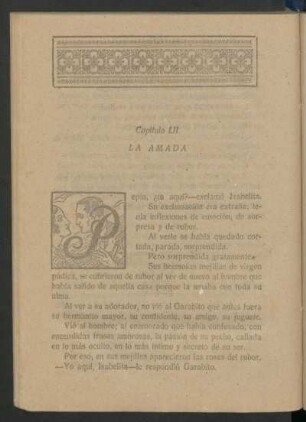 Capítulo LII - La amada