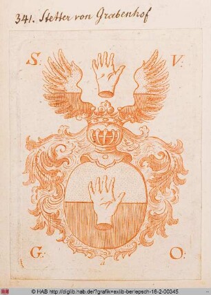 Wappen der Familie Stetter von Grabenhof