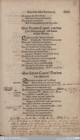 Das Neunde Capitel/von dem Oleo Margaritarum/und andern weichen Steinen.