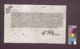 Eidesformel des Jakob Sigmund von Reinach bei seiner Einsetzung als Dompropst zu Basel.