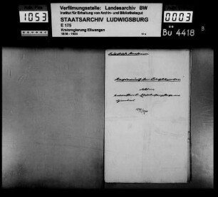 Verleihung der juristischen Persönlichkeit, OA Gmünd