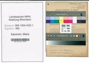 Entnazifizierung Maria Kalveram , geb. 21.08.1902 (Fuersorgerin)