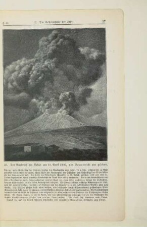 Der Ausbruch des Vesuv am 10. April 1906, von Boscotrecase aus gesehen