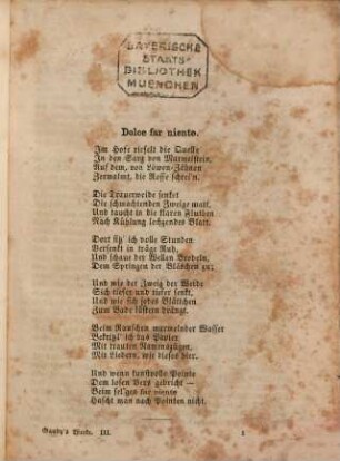 Franz Freiherrn Gaudy's poetische und prosaische Werke, 3