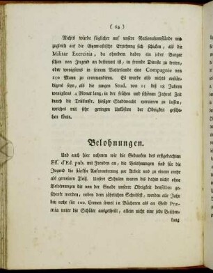 Belohnungen.