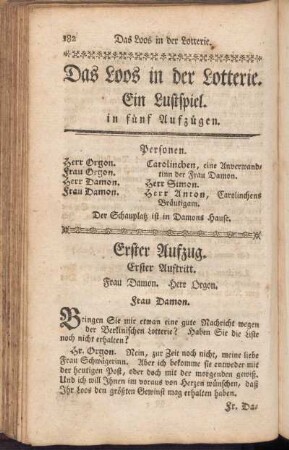 Das Loos in der Lotterie
