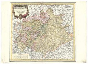 Beaurain, J.: Karte vom Obersächsischen Reichskreis, ca. 1:460 000, Kupferstich, 1764