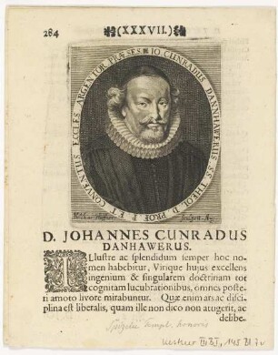 Bildnis des Io. Cunradius Dannhawerus