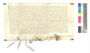 Güterkauf (1/2 Zehnten etc.) zu Bihlafingen durch Kloster Wiblingen von Konrad von Ehrenstein
