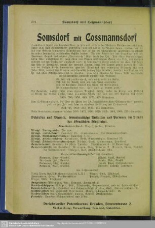 Somsdorf mit Cossmannsdorf