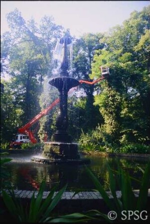 Berlin, Pfaueninsel, Ansichten, Wegebau.