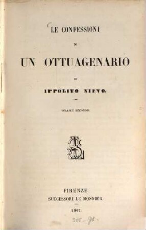 Le confessioni di un ottuagenario, II