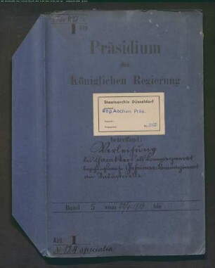 Verleihung des Charakters als Kommerzienrat, Geheimer Kommerzienrat an Industrielle. Specialia. Bd. 5