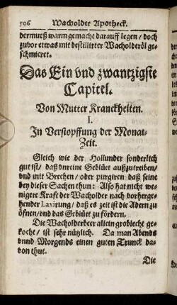 Das Ein und zwantzigste Capitel. - Das Fünff und zwantzigste Capitel.