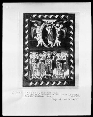 Perikopenbuch aus Kloster Altomünster — Himmelfahrt Christi, Folio 91recto