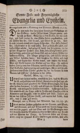 553-560, Am 1. Sonntag des Advents; ...