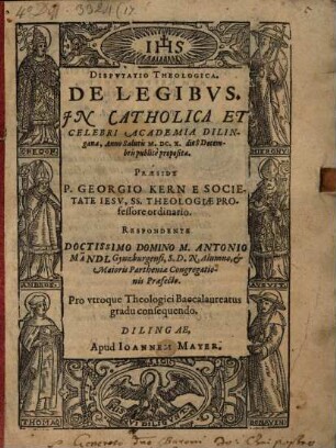 Disputatio theologica de legibus