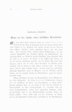 Siebentes Kapitel. Anna an der Spitze einer hessischen Revolution