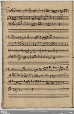 32. Anonymus, Andante, D-Dur