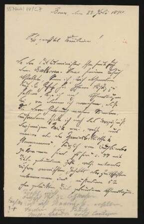 Brief an La Mara : 23.07.1890