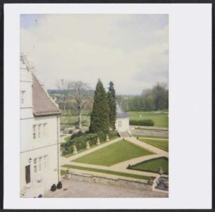 Blick auf den Park des Schlosshotels Münchhausen