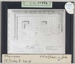 Olympia: Schatzhaus von Gela, Grundriss