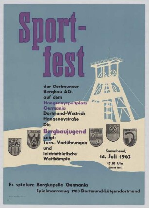 "Sportfest der Dortmunder Bergbau AG."