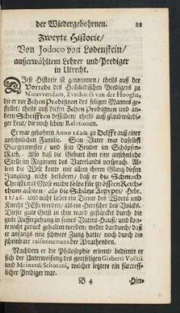 Zweyte Historie/ Von Jodoco von Lodenstein ...
