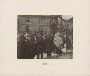 Empfang Großherzog Friedrichs I. von Baden und Großherzogin Luises in Heidelberg