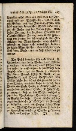 497-507, Der Pabst begnügte sich nicht damit, K. Ludwigen nur durch Bullen seiner Würde zu entsetzen: ...