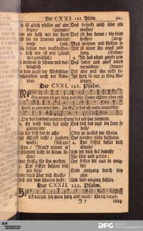 [121. bis 130. Psalm]