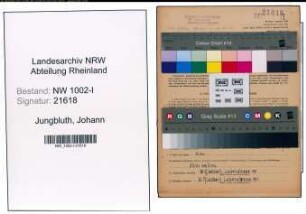 Entnazifizierung Johann Jungbluth, geb. 14.06.1894 (Monteur)