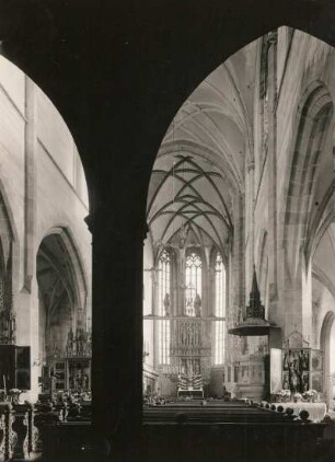 Bardejov. Kirche St. Ägidius (14. Jh.). Inneres nach Osten