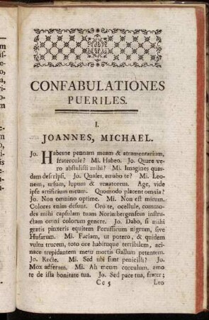 I. Joannes, Michael. - VII. Ludovicus, Henricus, Fridericus.