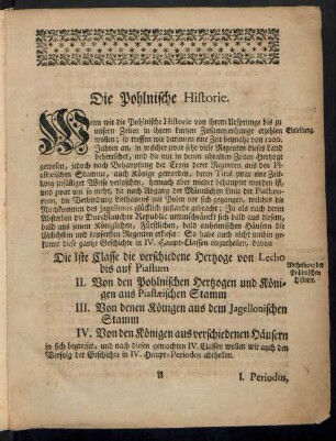 Die Pohlnische Historie