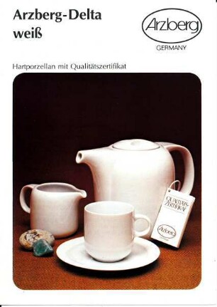Produktprospekt "Arzberg-Delta / weiß"