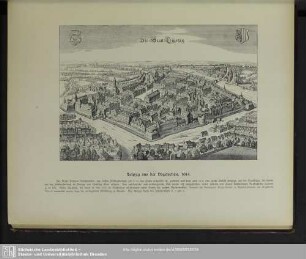 Leipzig aus der Vogelschau. 1614