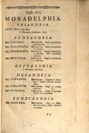 Caroli A Linné Ordin. Reg. Stellae Polaris Olim Eqvitis Et Archiatri Regis Svec. Rel. Systema Plantarvm Secvndvm Classes, Ordines, Genera, Species : Cvm Characteribvs, Differentiis, Nominibvs Trivialibvs, Synonymis Selectis, Et Locis Natalibvs, 3