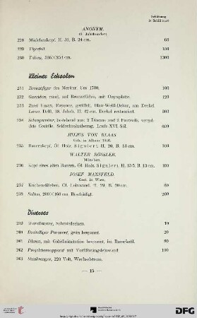 Diverses (Nr. 239-243)