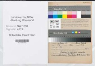 Entnazifizierung Paul Franz Schwitalla, geb. 25.01.1901 (Verw.Angest.)