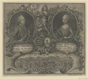 Doppelbildnis des Ernst Friedrich zu Sachsen-Coburg-Saalfeldt und der Sophia Antonia zu Sachsen-Coburg-Saalfeldt