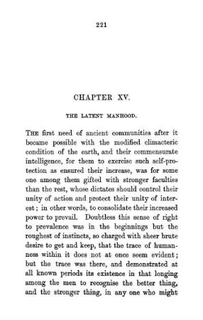 Chapter XV. The Latent Manhood.